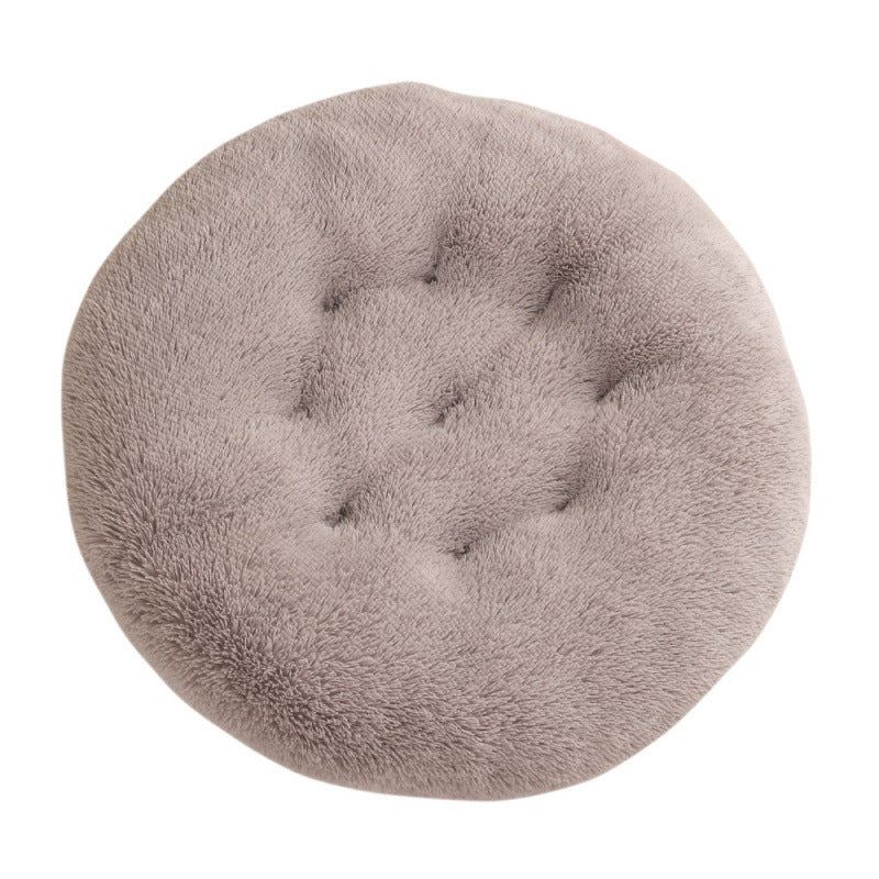 Round Plush Small Animal Bed Mat for Cozy Sleep
