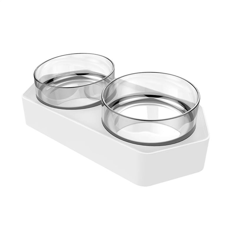 Ceramic Double Pet Bowl for Spine Protection