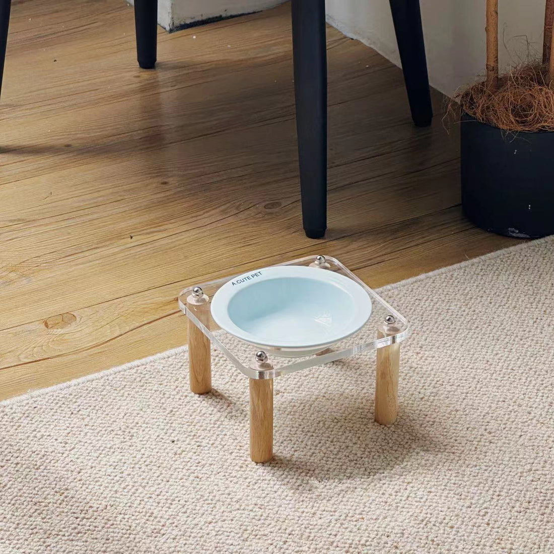 Elevated Anti-Tip Ceramic Double Pet Bowl