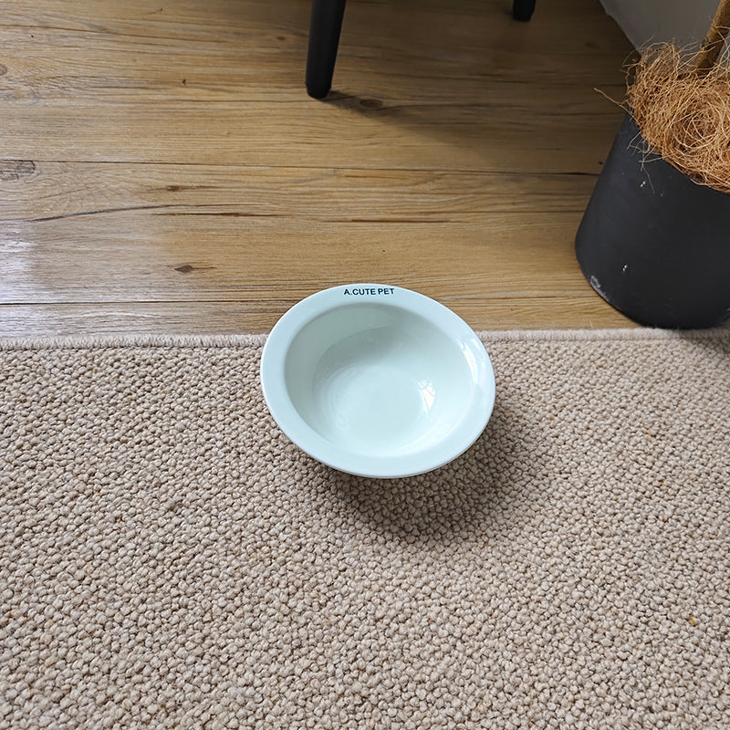Elevated Anti-Tip Ceramic Double Pet Bowl