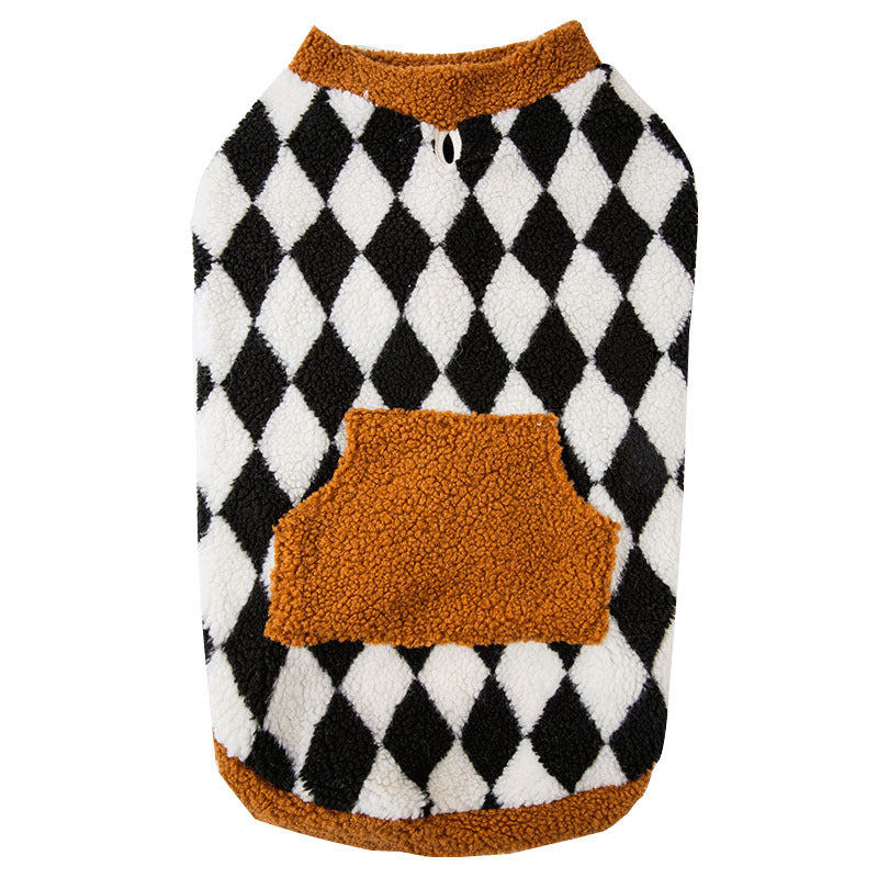 Autumn Winter Fluffy Cotton-Padded Pet Jacket