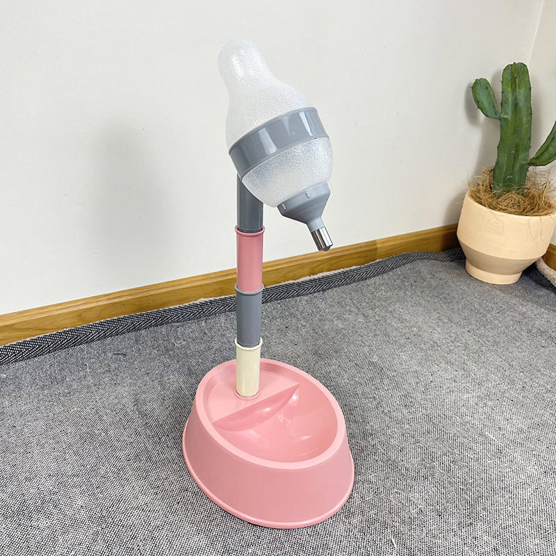 Adjustable Elevated Automatic Pet Water Dispenser and Feeder