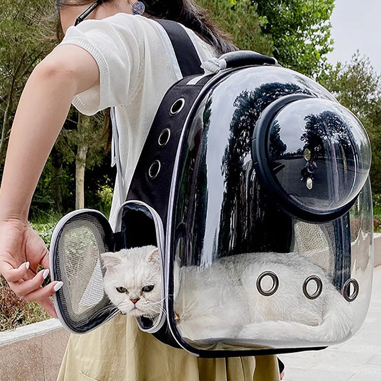 Transparent Skylight Pet Backpack Large Breathable Carrier