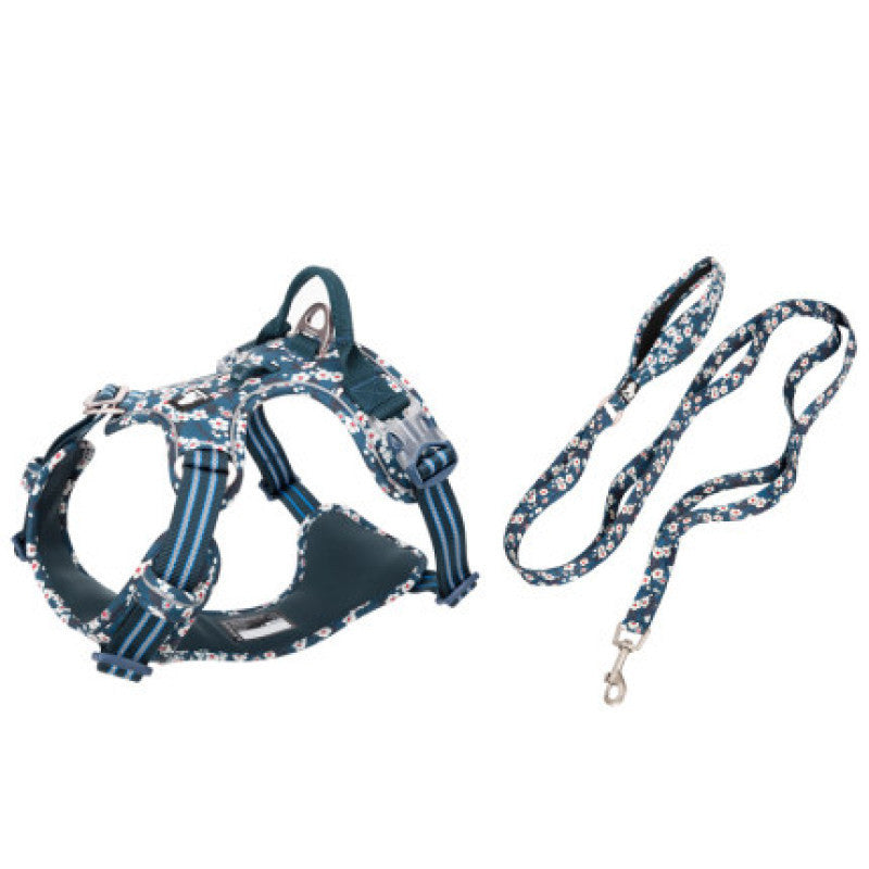 Vest Style Pet Leash With Chest Harness