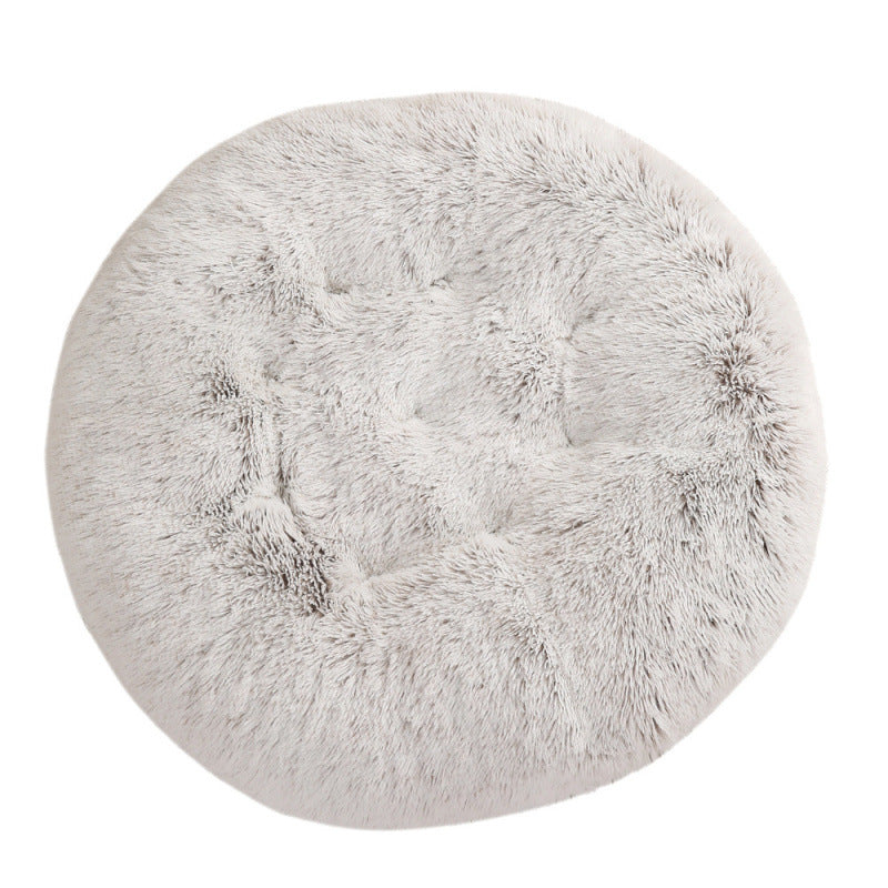 Round Plush Small Animal Bed Mat for Cozy Sleep