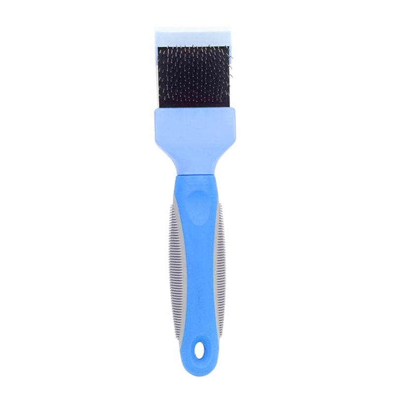 Double-Sided Pet Grooming Brush for Hair Removal and Massage