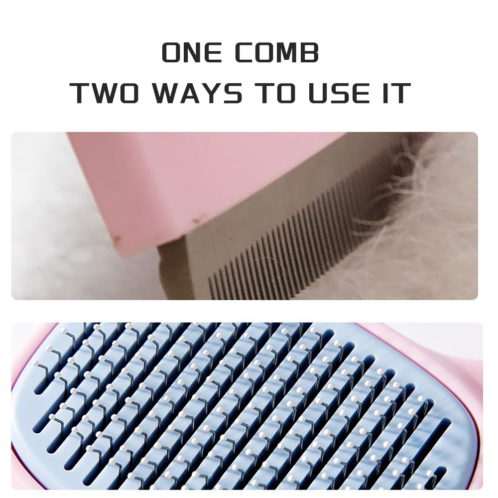 Pet Deshedding and Dematting Grooming Brush for All Breeds