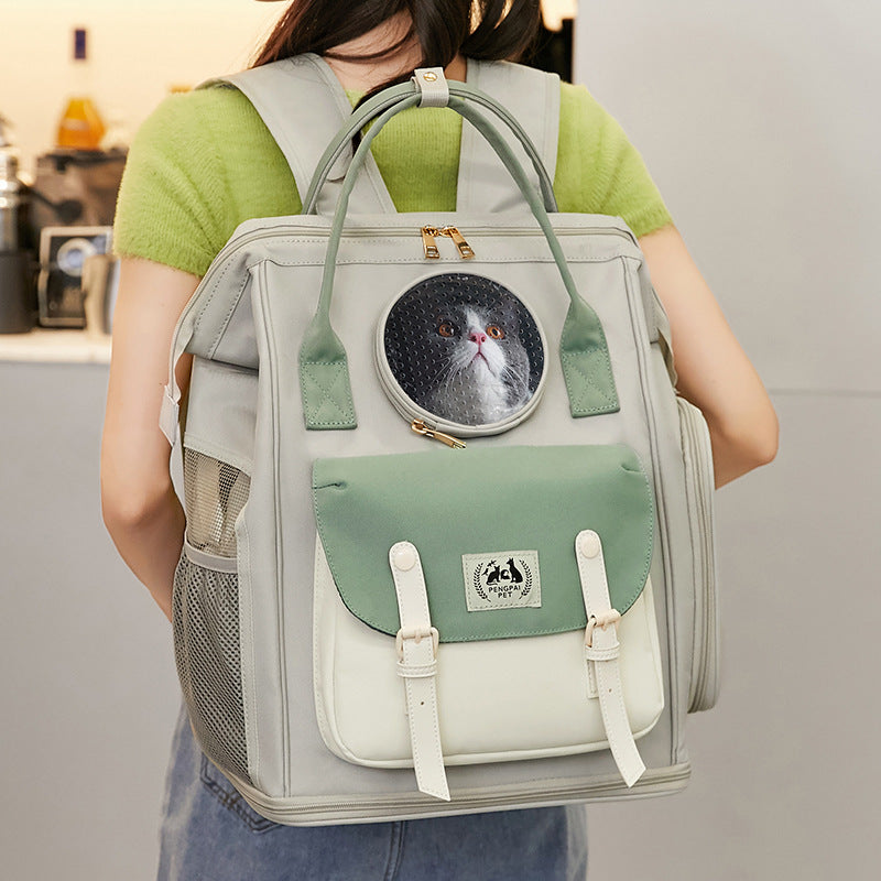 Large Capacity Breathable Portable Pet Backpack