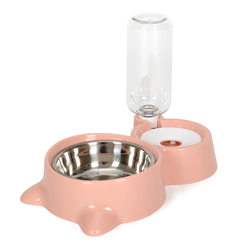 Automatic Pet Food and Water Dispenser Bowl